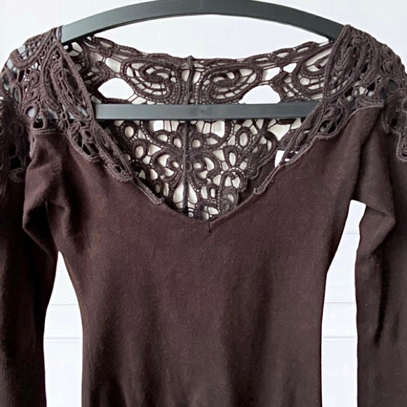 Lady Dutch Embroidered Sweater in Brown - Picture 2 of 11